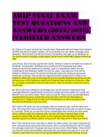 AHIP FINAL EXAM TEST QUESTIONS AND ANSWERS (2022/2023) (VERIFIED ANSWERS