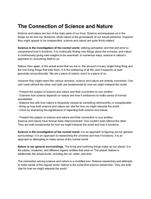 The Connection of Science and Nature