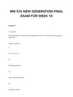 MN 576 NEW GENERATION FINAL EXAM FOR WEEK 10