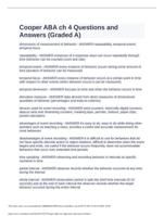 Cooper ABA ch 4 Questions and Answers (Graded A)