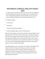 HESI MEDICAL SURGICAL FINAL EXIT EXAM 2 -2023