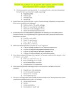 MEDICAL SURGICAL EXAMS REVISION AND STUDY QUESTIONS (UPDATED VERSION)