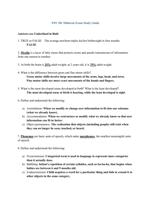 PSY 301 Midterm Exam Study Guide