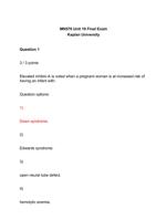 MN576 Unit 10 Final Exam: Questions and Answers