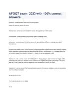 AFOQT exam  2023 with 100% correct answers