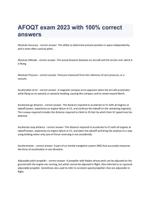 AFOQT exam 2023 with 100% correct answers