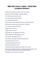 SBB 5261 Exam 3 (2023 – 2024) With Complete Solution