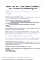 NAVY UPC NKO new update questions and answers actual exam update