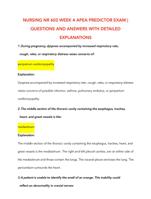 NURSING NR 603 WEEK 4 APEA PREDICTOR EXAM | QUESTIONS AND ANSWERS WITH DETAILED EXPLANATIONS