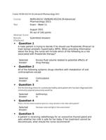 NURS-6521N-29-Advanced Pharmacology Week 11 Test questions and Answers -2021 - Graded  95%