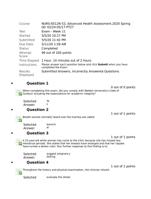 NURS-6512N-53 Advanced Health Assessment Exam - Week 11 questions and answers -2020