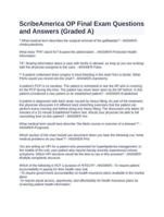 ScribeAmerica OP Final Exam Questions and Answers (Graded A)