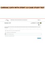 CARDIAC CATH WITH STENT 3.0 CASE STUDY TEST