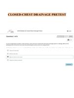 CLOSED-CHEST DRAINAGE PRETEST 2023