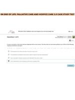 RN END OF LIFE- PALLIATIVE CARE AND HOSPICE CARE 3.0 CASE STUDY TEST