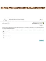 RN PAIN- PAIN MANAGEMENT 3.0 CASE STUDY TEST