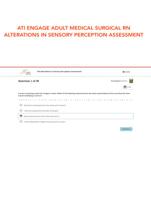 ATI ENGAGE ADULT MEDICAL SURGICAL RN ALTERATIONS IN SENSORY PERCEPTION ASSESSMENT