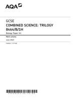 AQA GCSE COMBINED SCIENCE: TRILOGY 8464/B/1H Biology Paper 1H