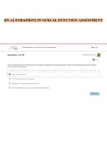 RN ALTERATIONS IN SEXUAL FUNCTION ASSESSMENT