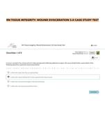 RN TISSUE INTEGRITY- WOUND EVISCERATION 3.0 CASE STUDY TEST