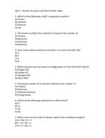 Quiz, chemistry, for students, students