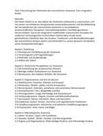 Diplomarbeit über Anatomie (Deutsch)