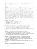 Mémoire d'économie pour étudiants (français)