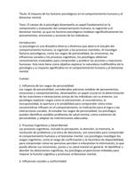 Tesis de psicología para estudiantes (español)