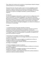 Tesis en Ciencias de la Educación para Estudiantes (español)