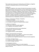 Tesis sobre filología y lingüística para estudiantes (español)