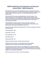 AANP Certification Test Questions and Answers (Latest 2023 – 2024) Graded A+