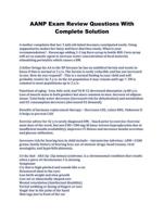 AANP Exam Review Questions With Complete Solution