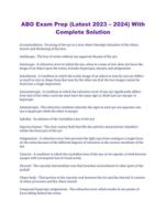 ABO Exam Prep (Latest 2023 – 2024) With Complete Solution