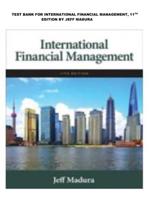 TEST BANK FOR INTERNATIONAL FINANCIAL MANAGEMENT, 11TH EDITION BY JEFF MADURA