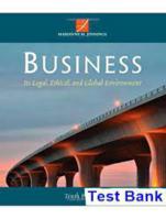 Business Its Legal Ethical and Global Environment 10th Edition Test Bank