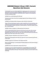 AWHONN Module 6 Exam (100% Correct) Questions And Answers