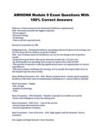 AWHONN Module 9 Exam Questions With 100% Correct Answers