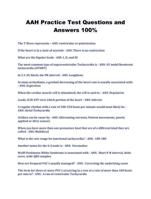 AAH Practice Test Questions and Answers 100%