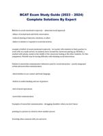 BCAT Exam Study Guide (2023 – 2024) Complete Solutions By Expert