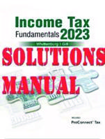 Income Tax Fundamentals 2023 41st  Edition by Gerald E Solutions Manual