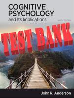 Cognitive Psychology and Its Implications, 9th Edition by Anderson Test Bank