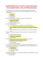 NR 602/NR602 FINAL EXAM LATEST 2024 REAL  EXAM QUESTIONS AND ANSWERS|AGRADE