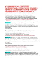 ATI FUNDAMENTALS PROCTORED /FUNDAMENTALS ATI PROCTORED EXAM 2019-2024 REAL EXAM QUESTIONS AND CORRECT ANSWERS WITH RATIONALE/