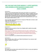 BSC 2346 A&P CASE STUDY MODULE 3  LATEST QUESTION AND ANSWERS AS PER MARKING SCHEME LATEST  2024// A GRADE