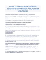 USPAP 15-HOUR COURSE COMPLETE QUESTIONS AND ANSWERS ACTUAL EXAM UPDATE 2023