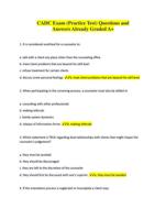 CADC Exam (Practice Test) Questions and Answers Already Graded A+