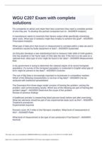 WGU C207 Exam with complete solutions