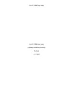 BUS 6320 Unit IV Case Study  IBM Case - Columbia Southern University