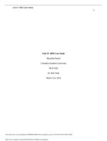 BUS 6320 Unit IV IBM Case Study  Assignment Solution For Columbia Southern University