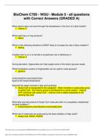 BioChem C785 - WGU - Module 5 - all questions with Correct Answers (GRADED A)